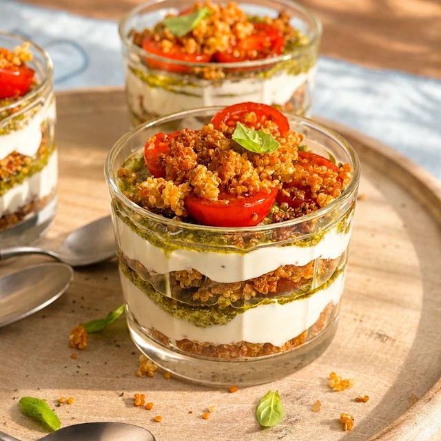 Tiramisú salat de tomàquet i mozzarella
