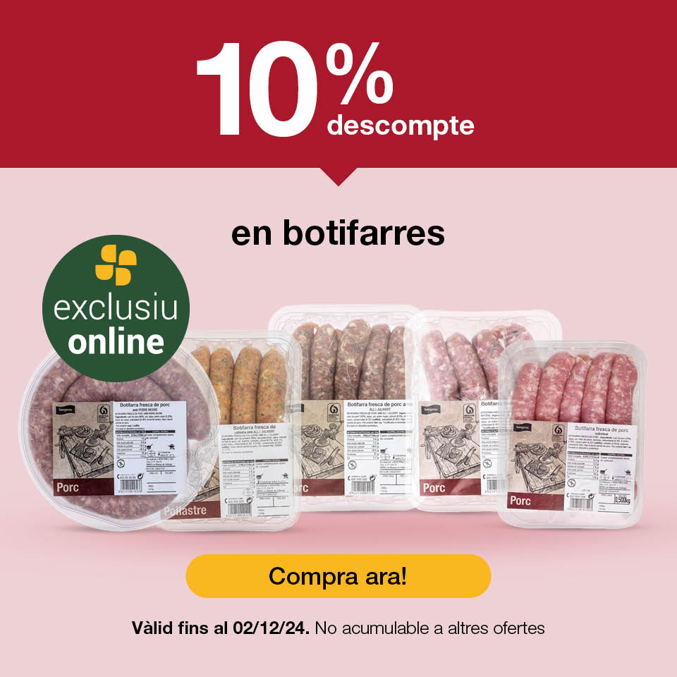 Gaudeix del 10% de descompte en botifarra -3-