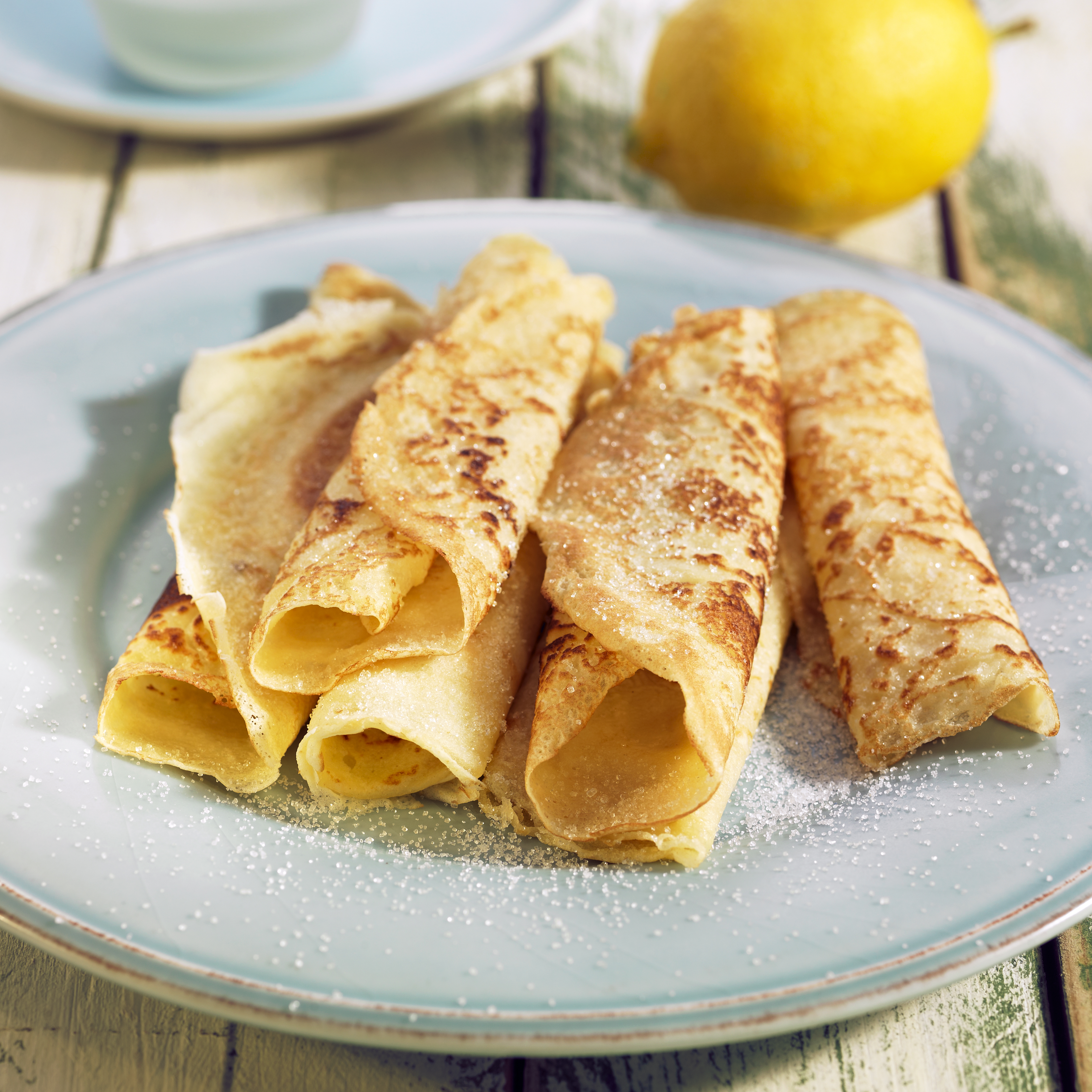 Creps amb llimona i sucre