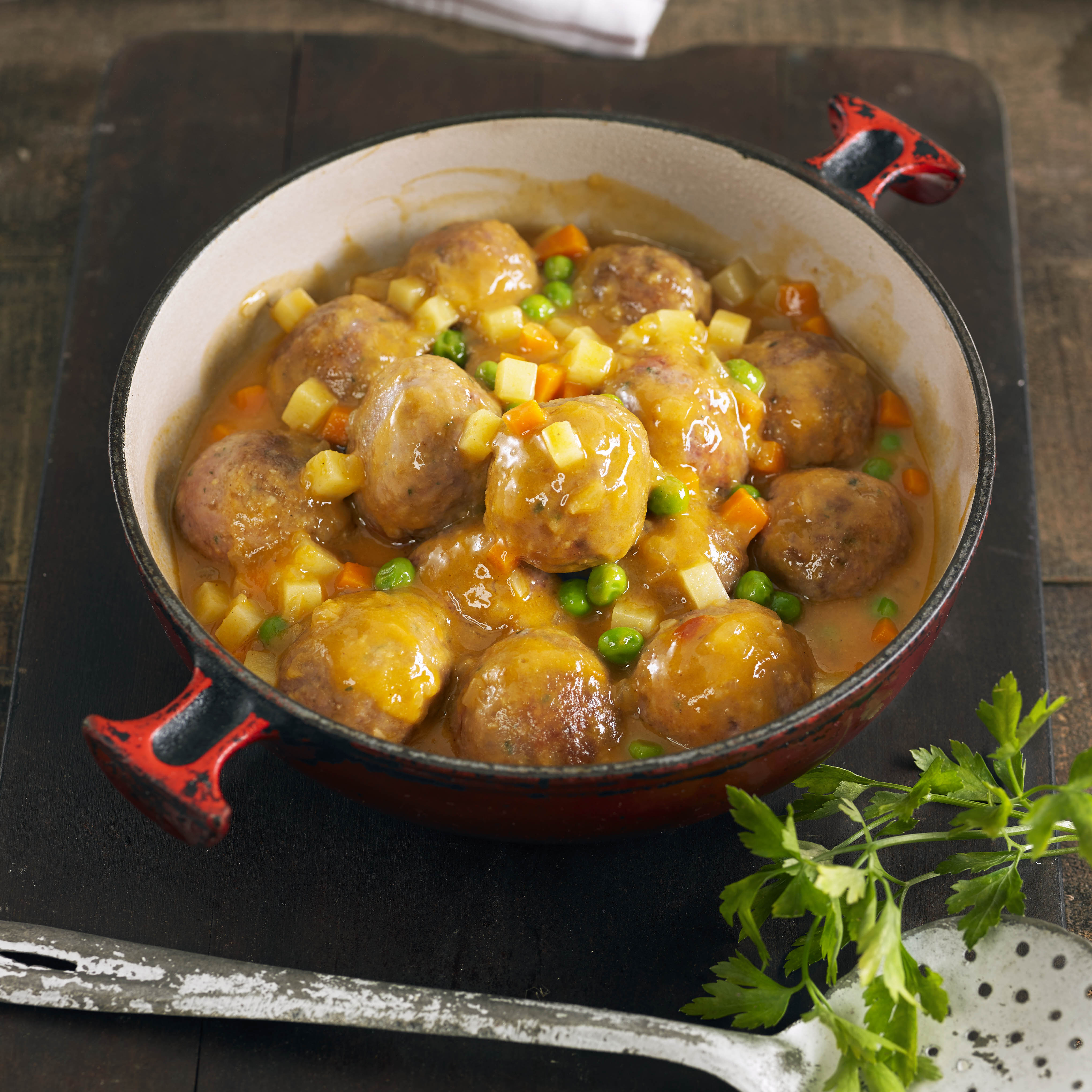 Mandonguilles a la jardinera