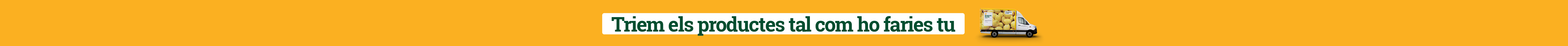 Triem els productes tal com ho faries tu