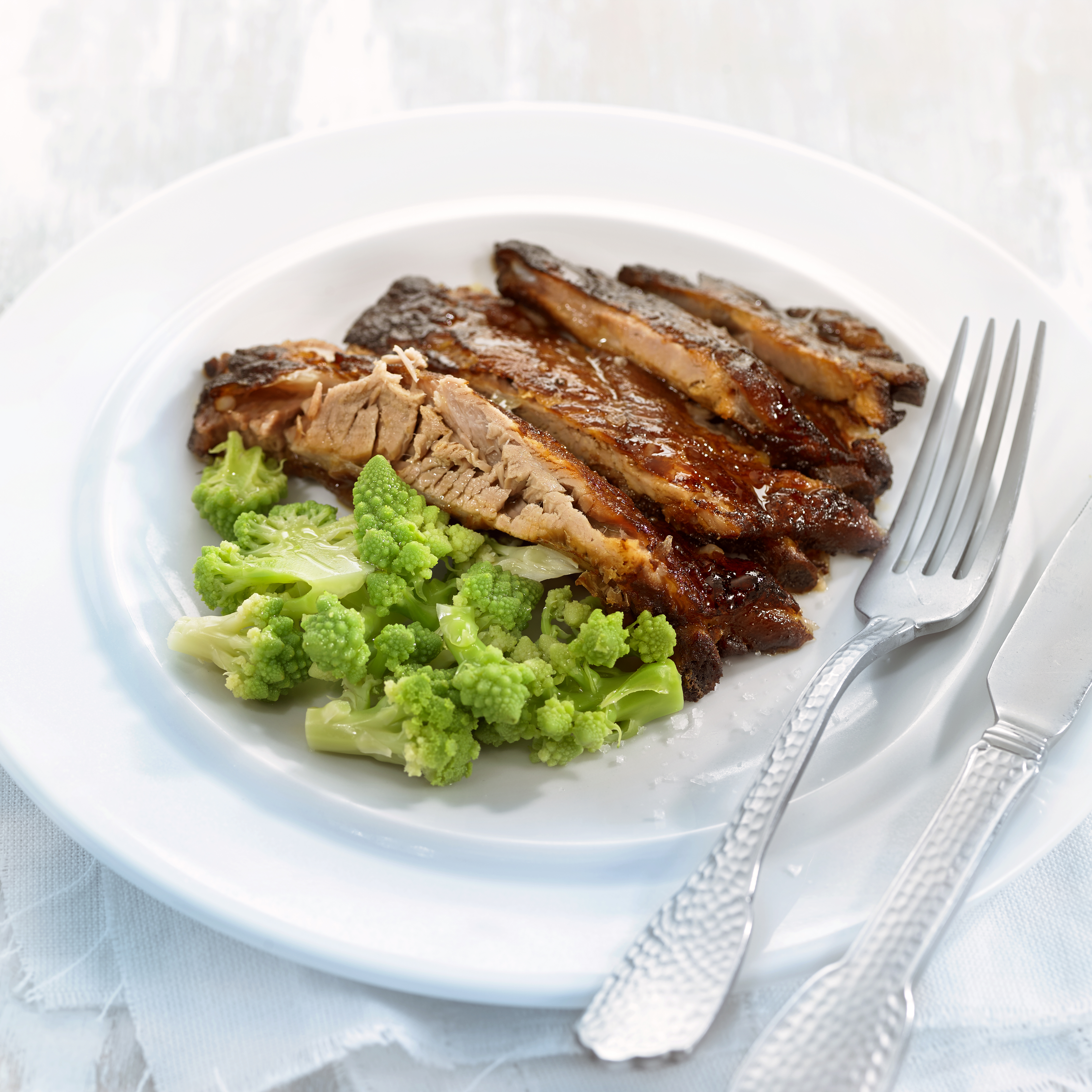 Costelles de porc caramel·litzades