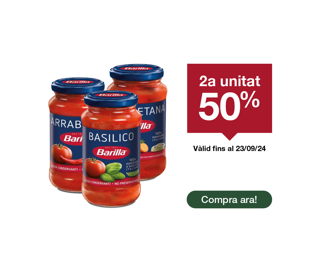 Fes clic aquí per veure l'estalvi en salses Barilla -3-