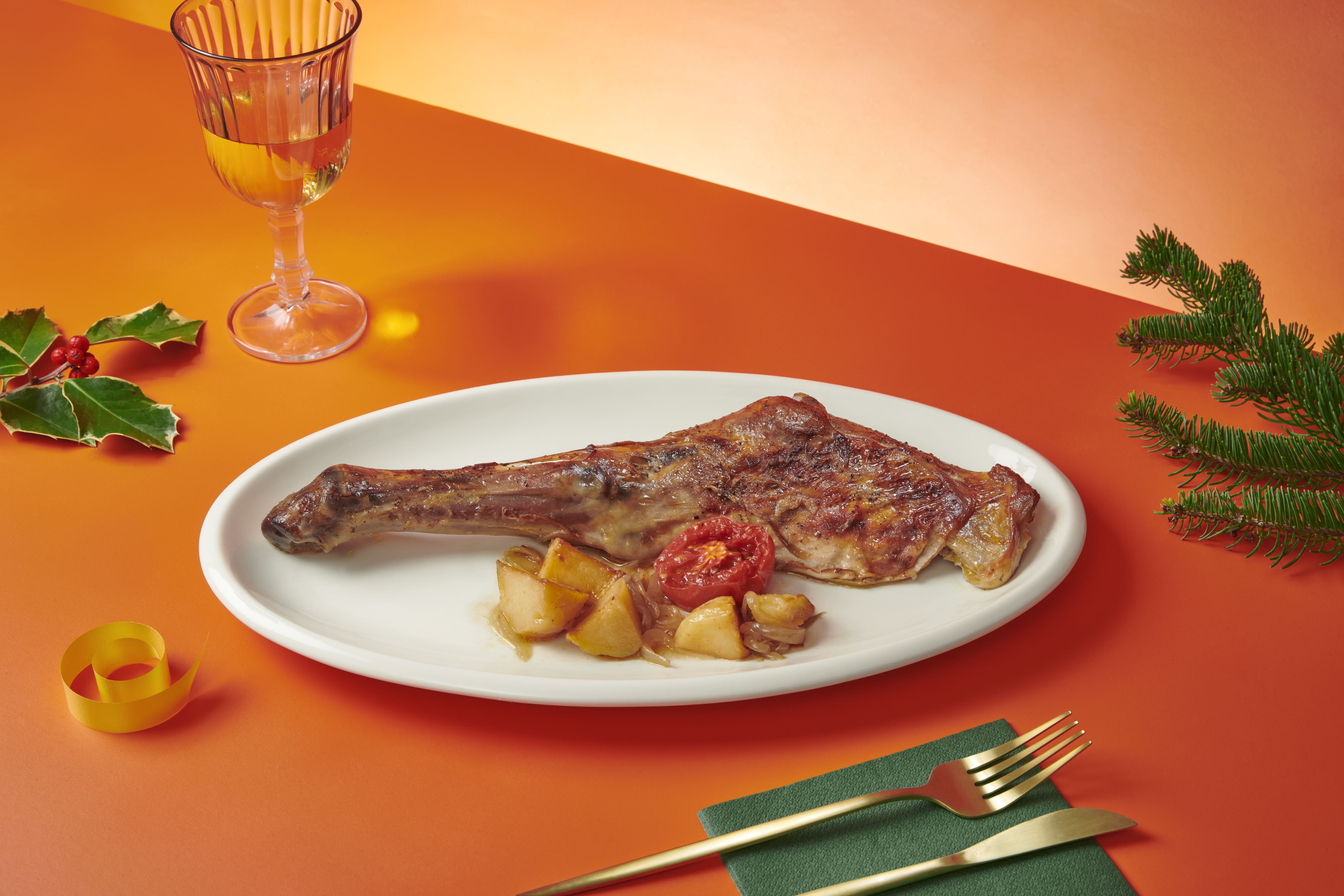 Espatlla de cabrit al forn