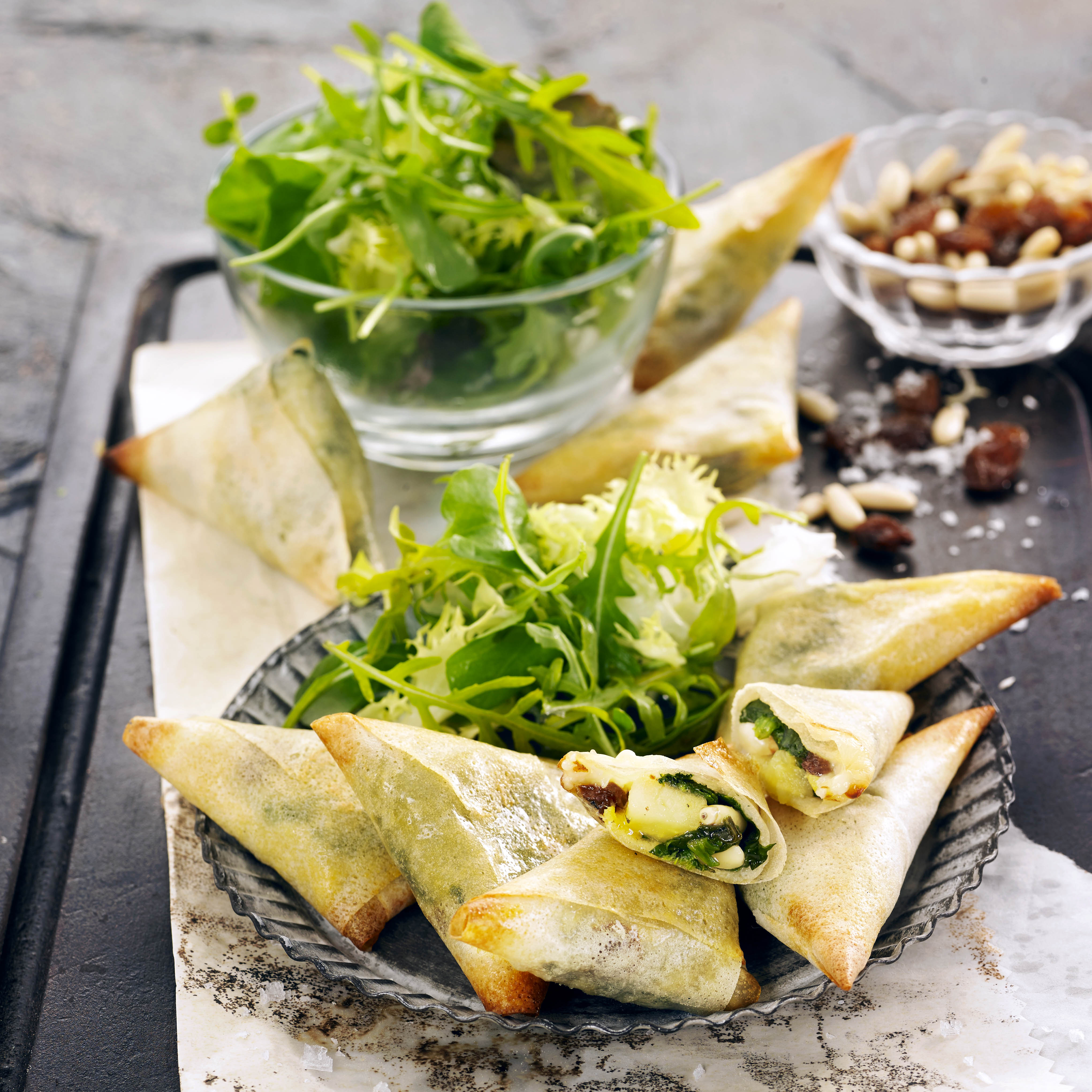 Cruixents d'espinacs