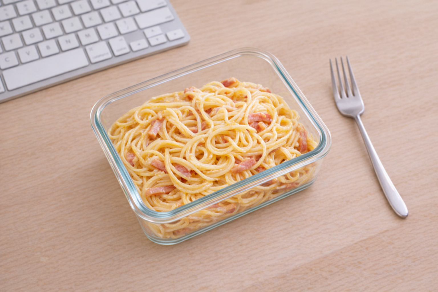 Carmanyola de pasta a la carbonara