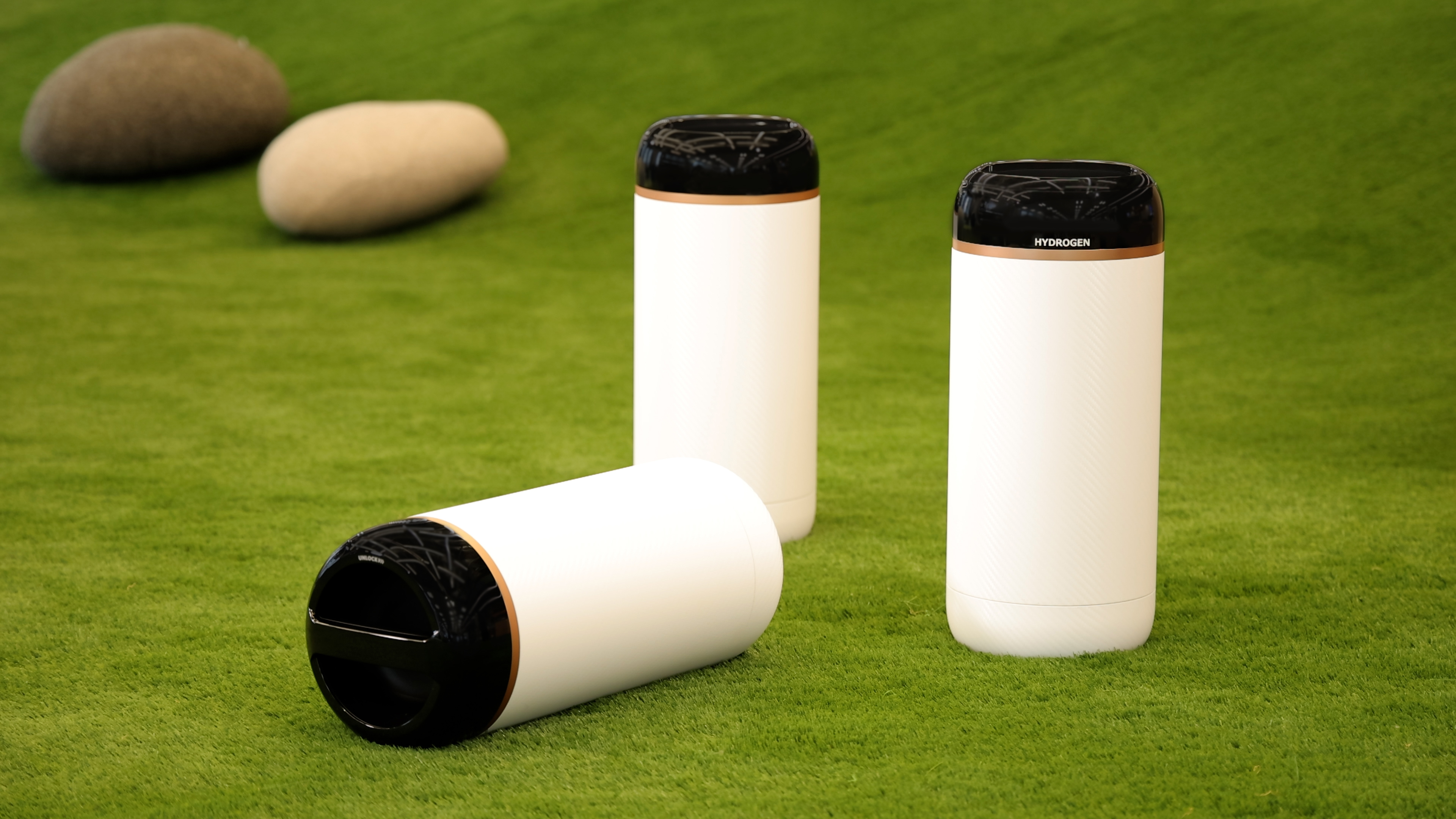 持ち運び可能なポータブル水素カートリッジのプロトタイプ