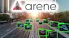 Arene logo on an image portraying automated driving