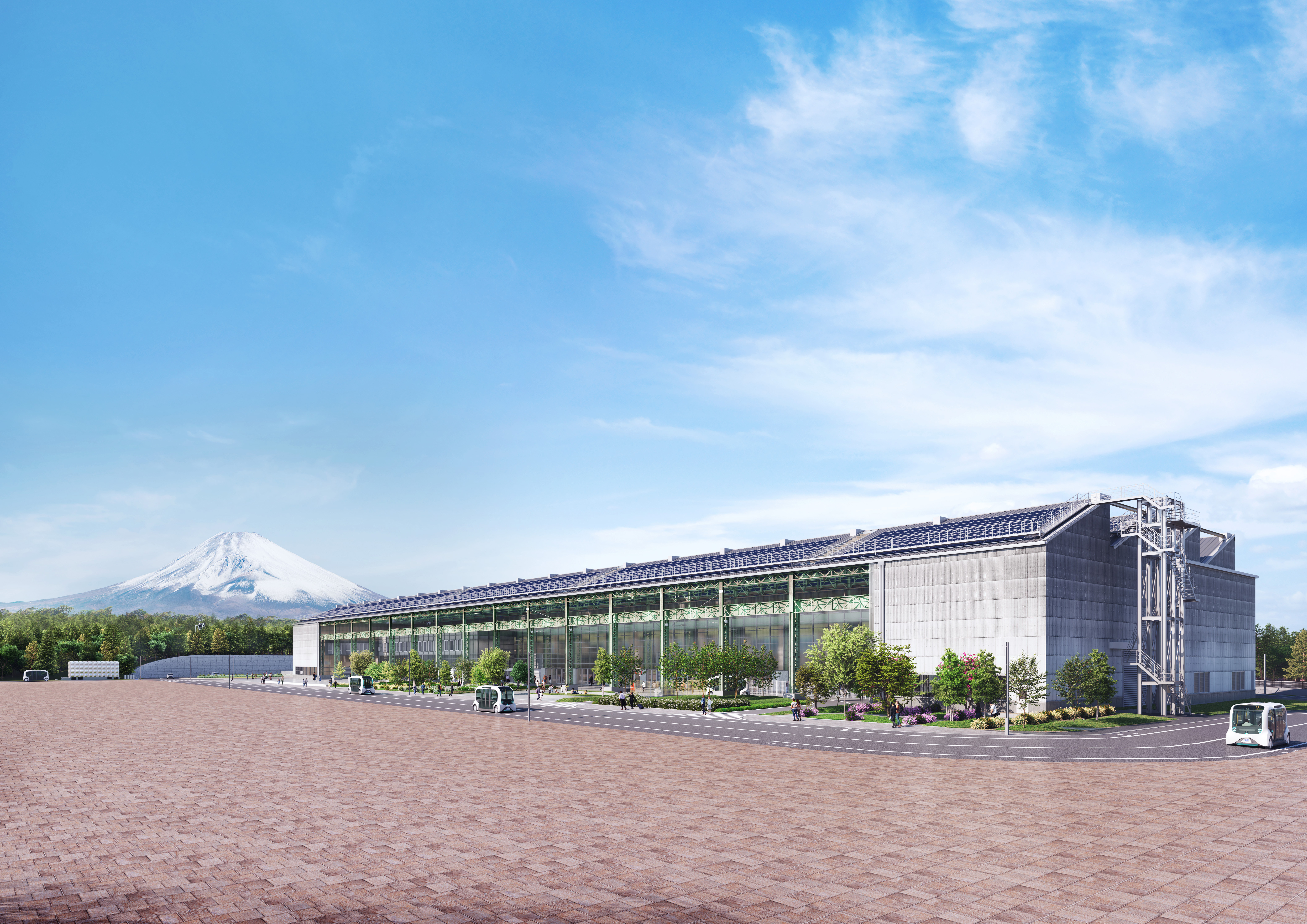 Concept image of the Higashi-Fuji Plant building after completing renovations