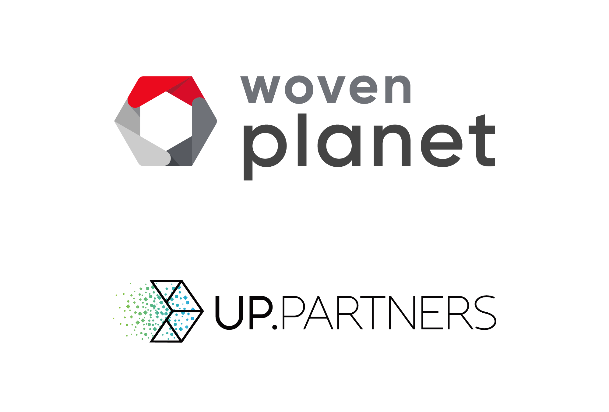 ウーブン・プラネットとアップパートナーズの企業ロゴ