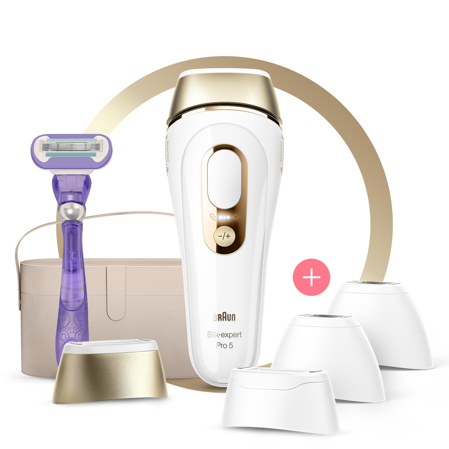 Braun Silk-expert Pro 5 Depiladora Mujer Luz Pulsada IPL, Cabezal de  Precisión y Maquinilla de Afeitar Venus, Alternativa a la Depilación Láser  en