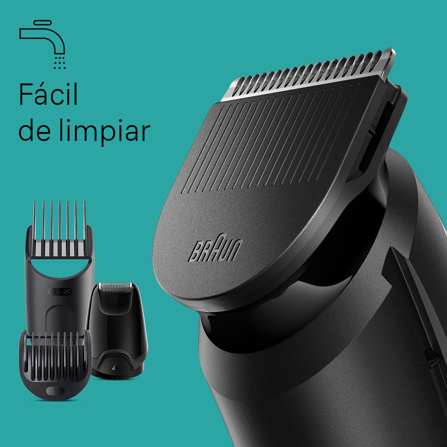 Braun Recortadora de Barba Series 3, Máquina Cortar Pelo, Cortapelos Hombre  Kit 8 En 1 Para Barba, Pelo y Mucho Más, MGK3441