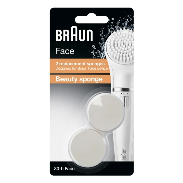 Recambio esponja de belleza - cepillo de limpieza Braun Face 80-b