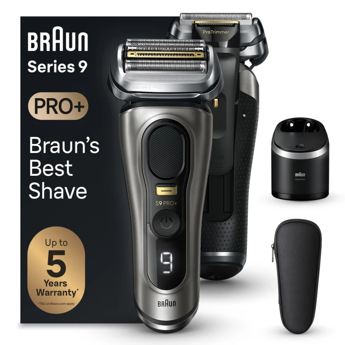 Braun Series 9 Pro Afeitadora Eléctrica Hombre, Máquina de Afeitar Barba  con Cabezal 4+1