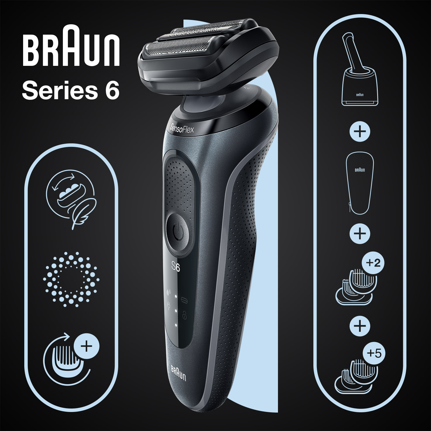 Afeitadora eléctrica Braun Series 6, oferta en  al 46%