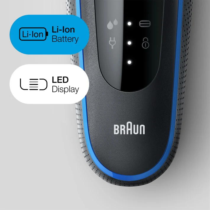 Braun 51-B1000s Series 5 Afeitadora Eléctrica Hombre, Máquina De Afeitar  Barba EasyClean, Uso En Seco Y En Mojado, Recargable, Inalámbrica, Azul