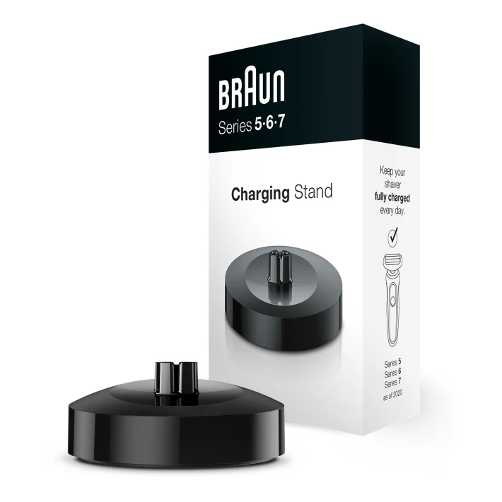Base de carga para afeitadora eléctrica Braun Series 5, 6 y 7 (nueva generación)