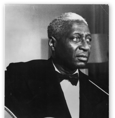 Caption for Lead Belly close up