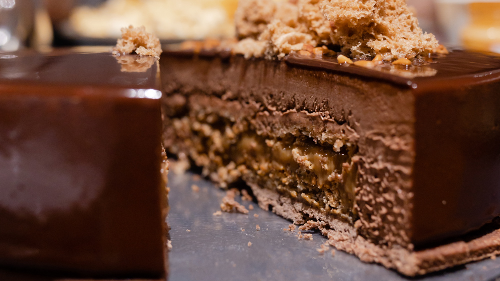 Dulce De Leche Dark Chocolate Entremet Mousse Cake | Dessertisans