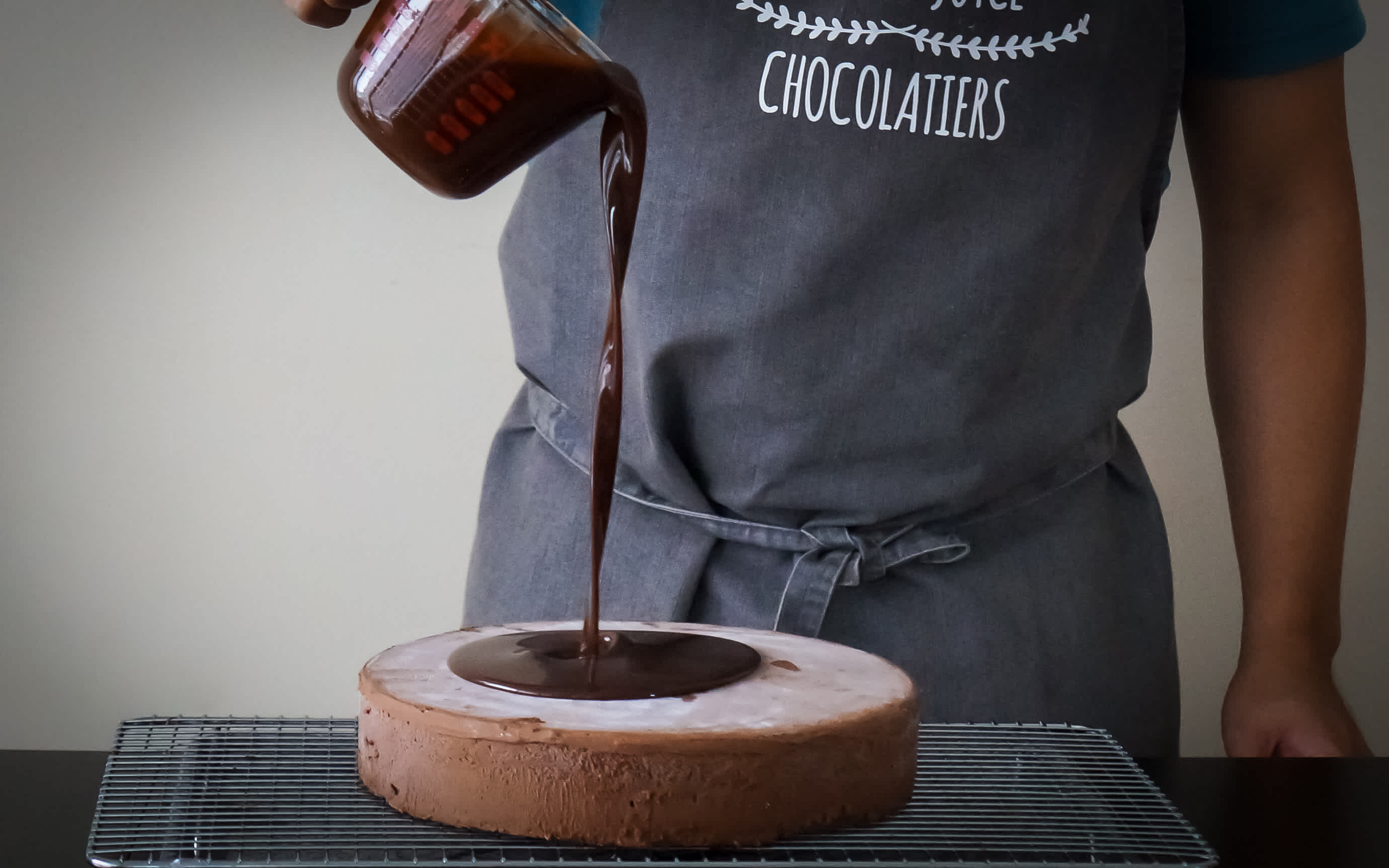 Dark Chocolate Glaze Pour