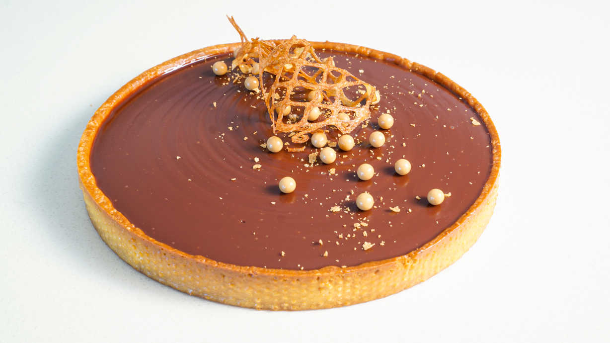 Chocolate Tart With Decorations