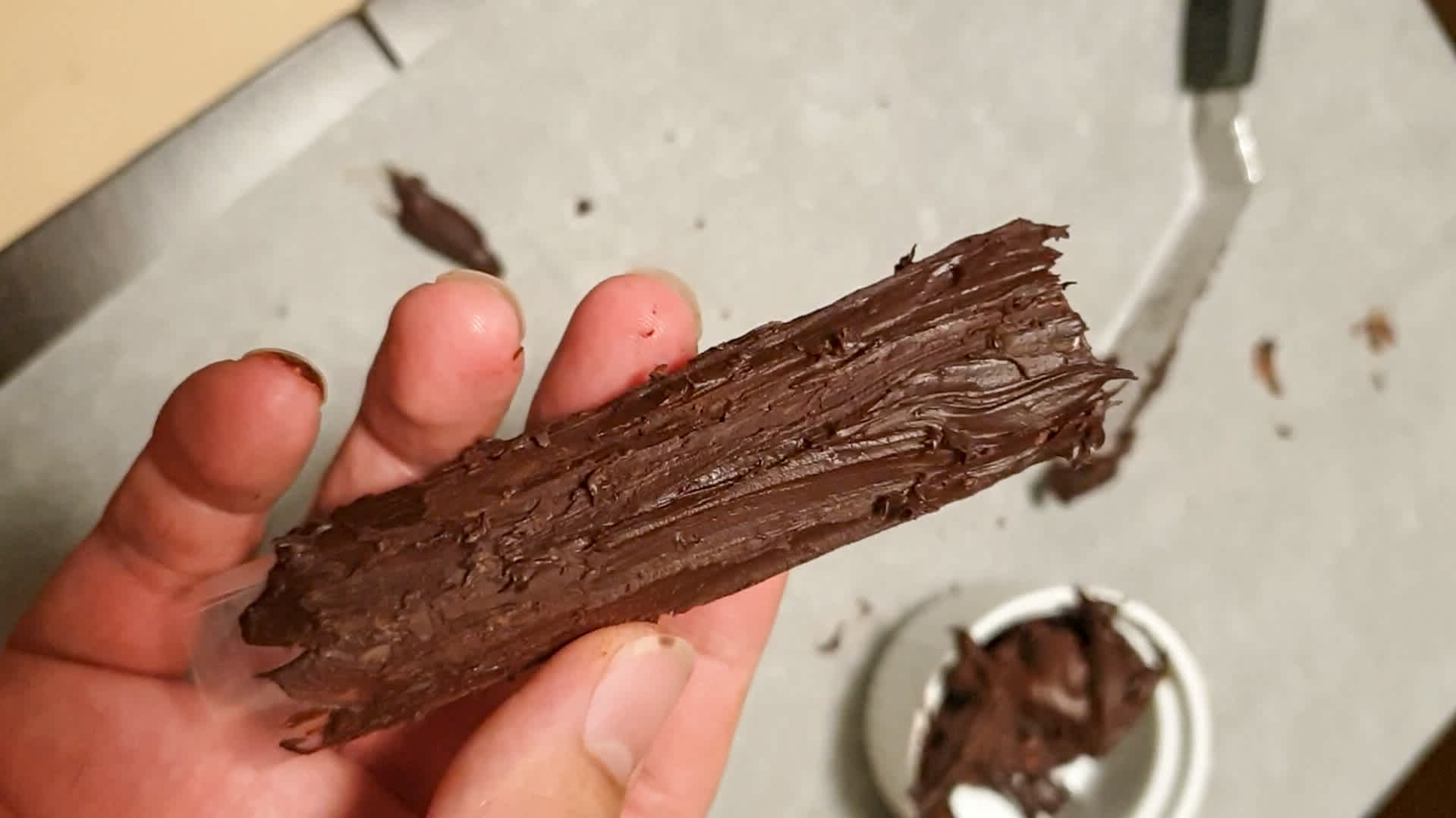 Tempered Chocolate Log