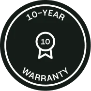10-year warranty seal