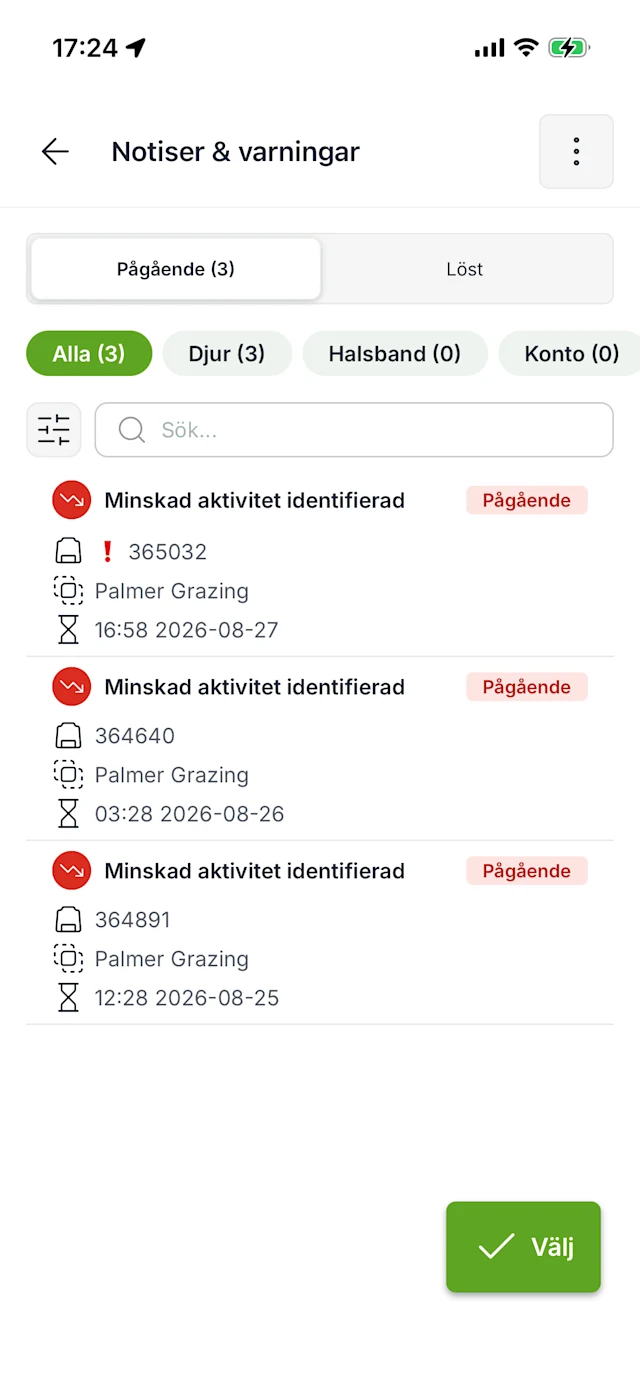Följ flockens aktivitet och position i realtid, oavsett var du är.