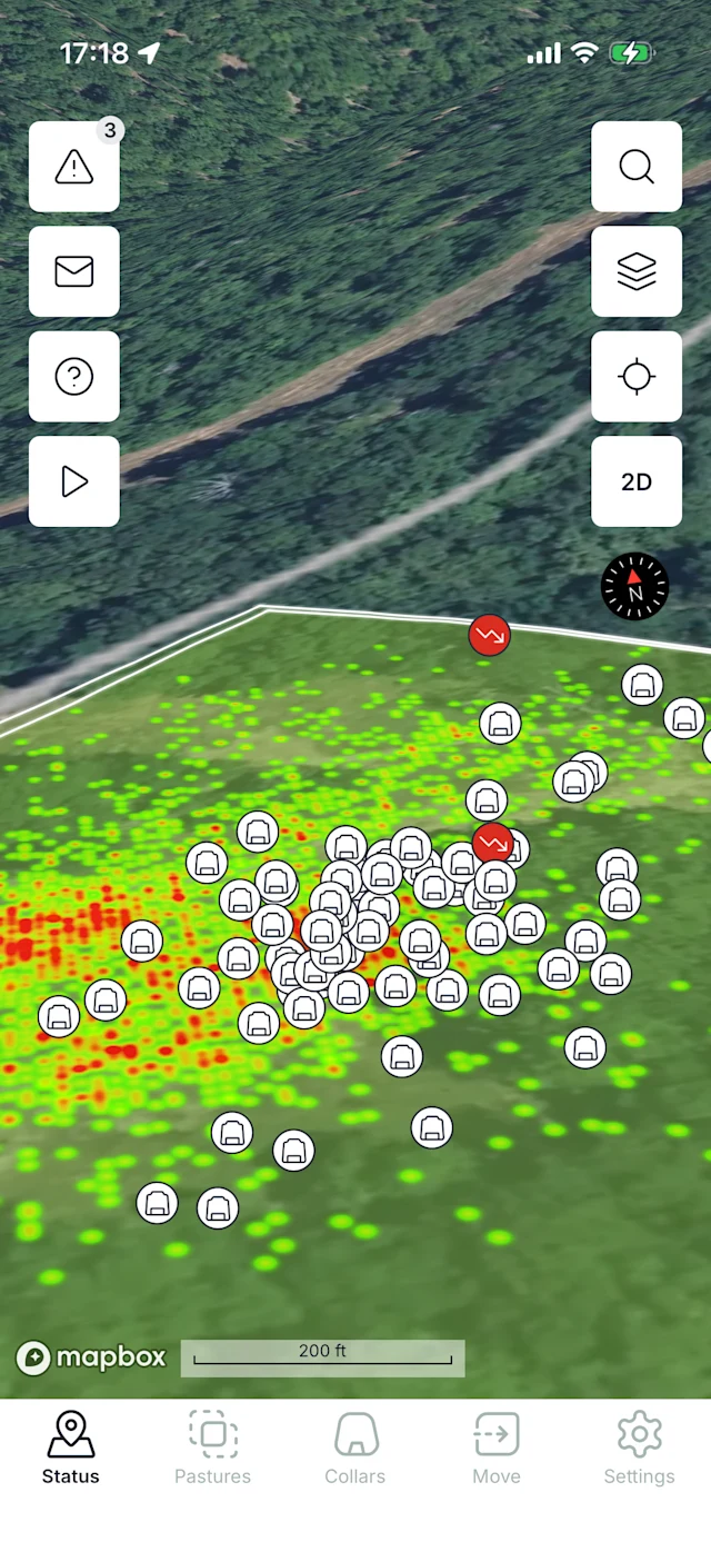 See where your herd has grazed, and where the land needs rest.

