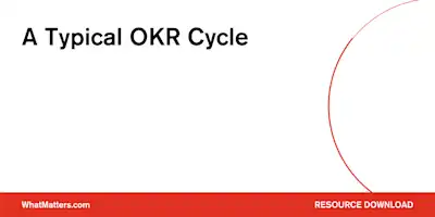 whatmatters.com, typical okr cycle