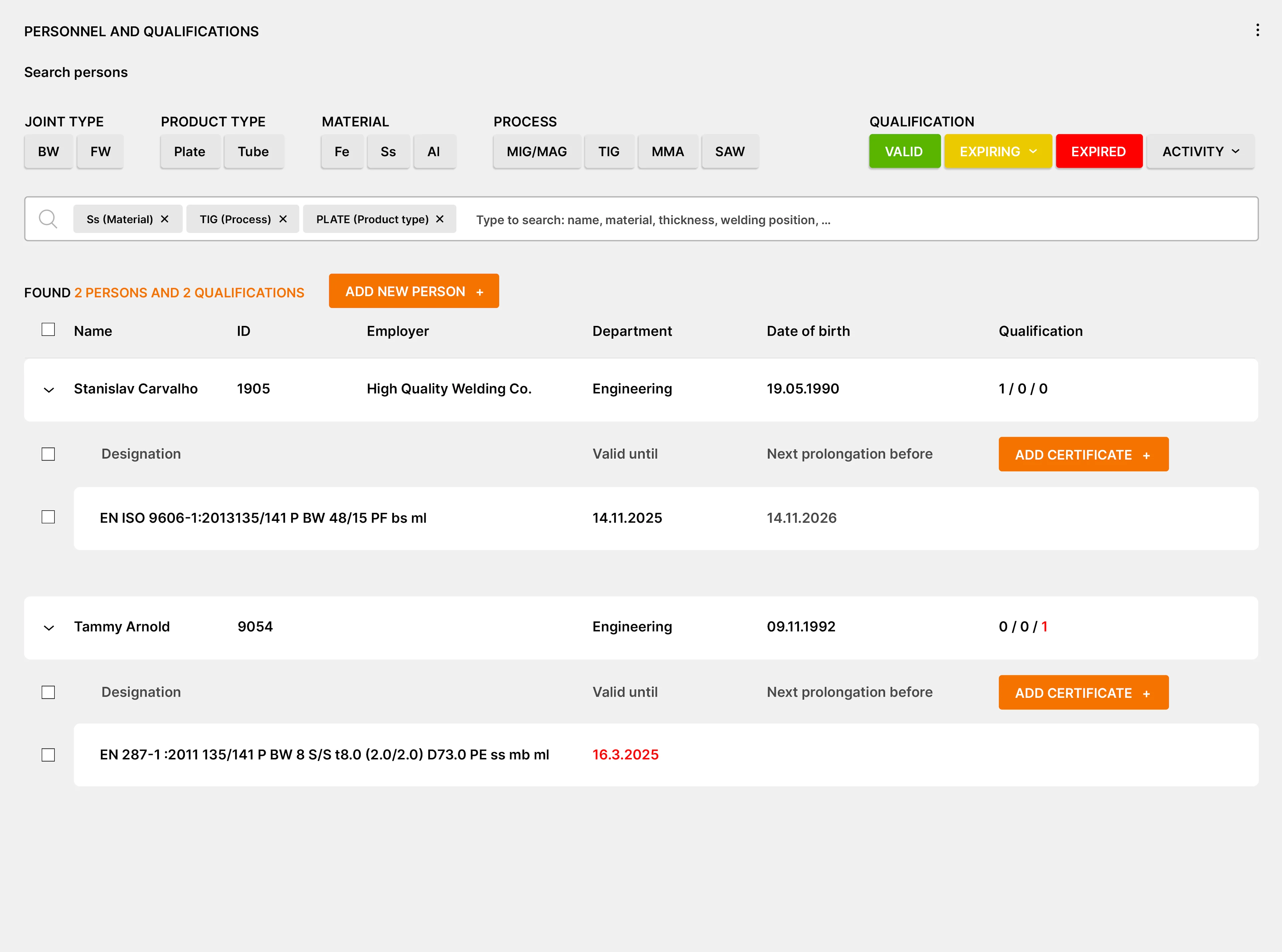 WeldEye-Personnel-and-Qualifications-Search-Filter