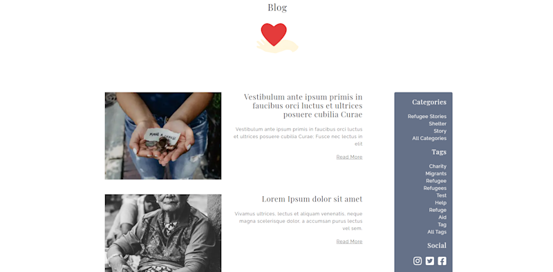 Blog Posts list