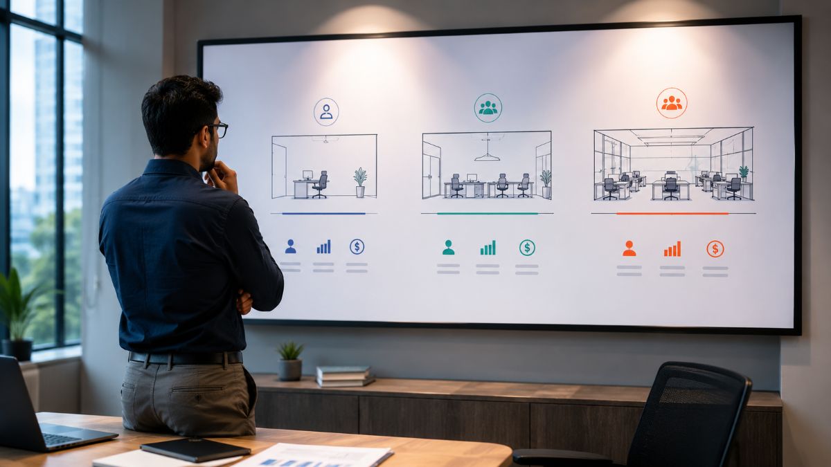 Business owner comparing HR software needs across early, growth, and scale stages