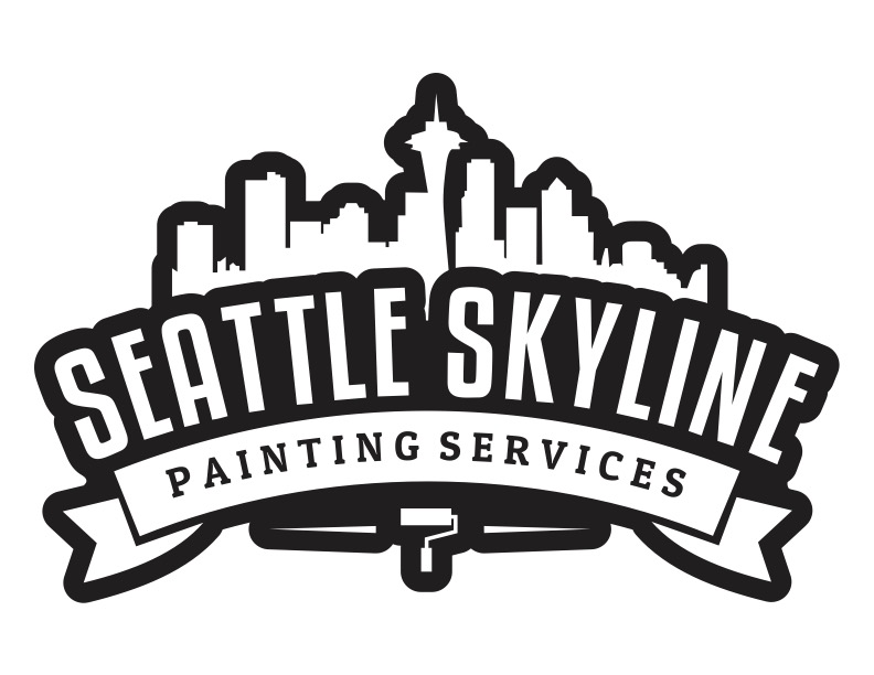 Seattle Skyline Painting Logo