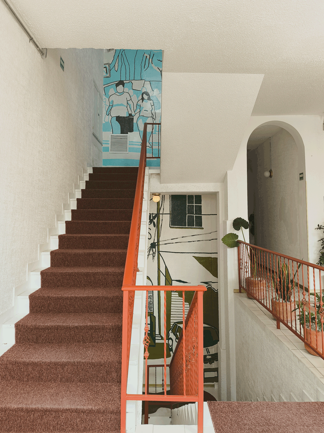 undefined undefined : I love how turning the corner from one floor to the next, you say goodbye to one scene before entering another.