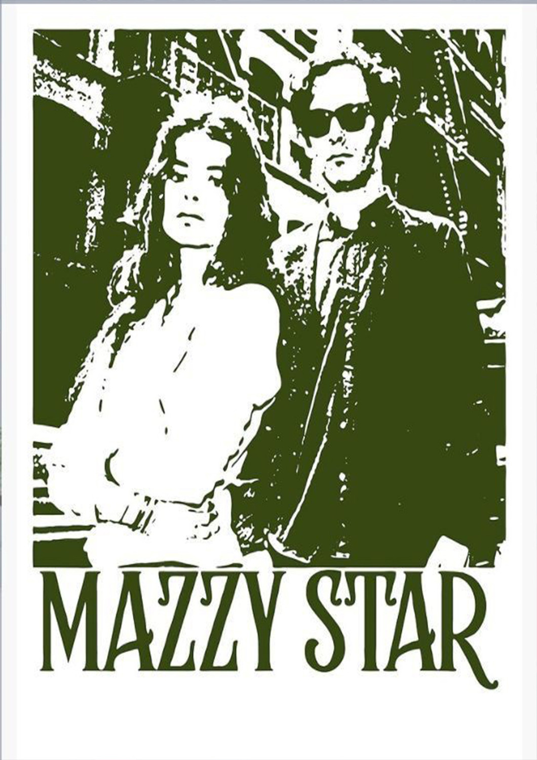 Vintažinis Mazzy Star (2) koncerto plakatas – vintažinis koncerto plakatas | Framein