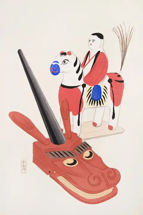 Japoniškas menas Kawasaki Kyosen Japanese Toys Pl.073 (1919) – japoniško meno plakatas | Framein