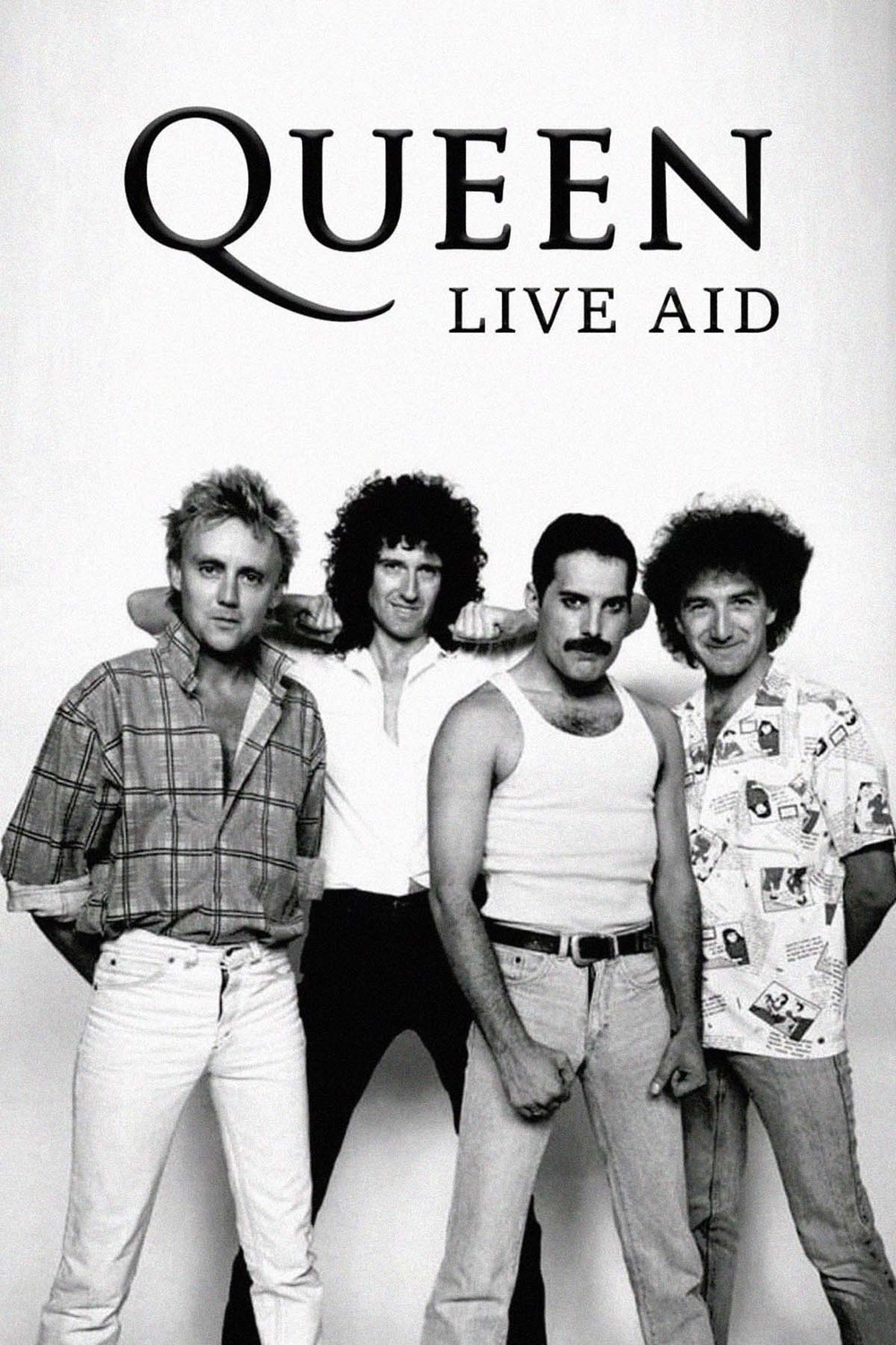 Vintažinis Queen Live Aid koncerto plakatas – vintažinis koncerto plakatas | Framein