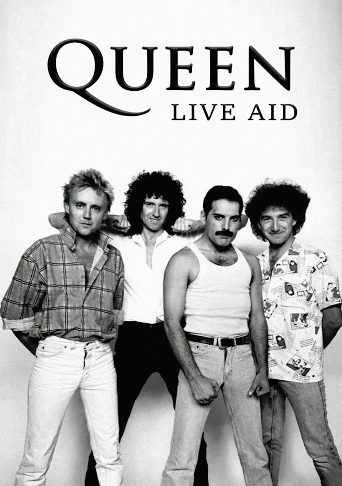 Vintažinis Queen Live Aid koncerto plakatas – vintažinis koncerto plakatas | Framein