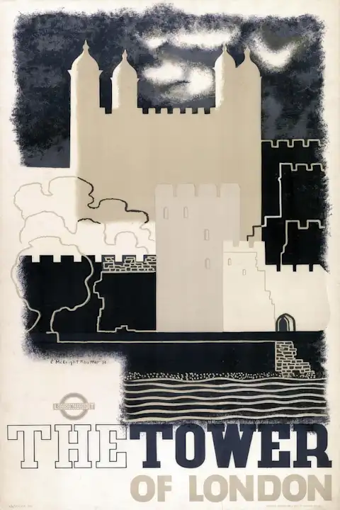 Vintažinis kelionių plakatas The Tower of London 1934 – vintažinis kelionių plakatas | Framein