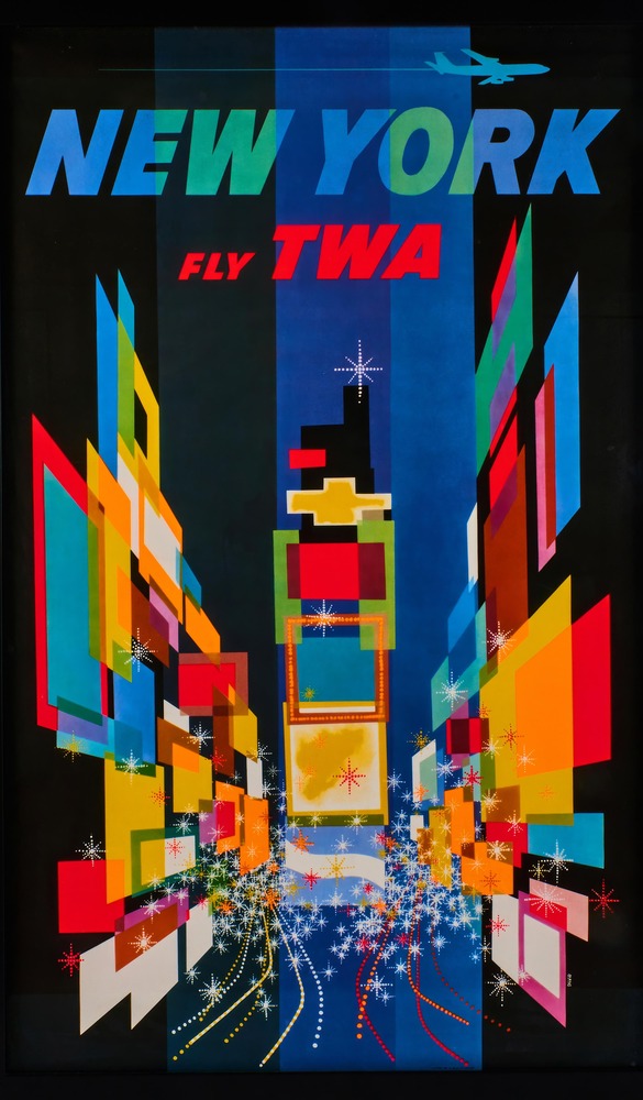 Vintažinis kelionių plakatas TWA New York 4 – vintažinis kelionių plakatas | Framein