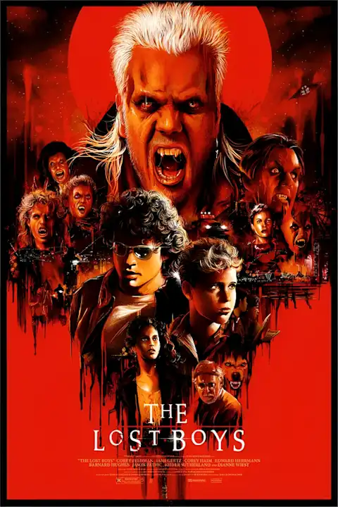 Filmo plakatas Prarasti berniukai 1987 – filmo plakatas | Framein