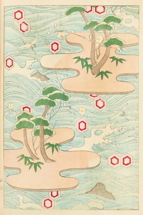 Japoniškas menas Korin Furuya Bijutsukai Pl.127 (1901) – japoniško meno plakatas | Framein