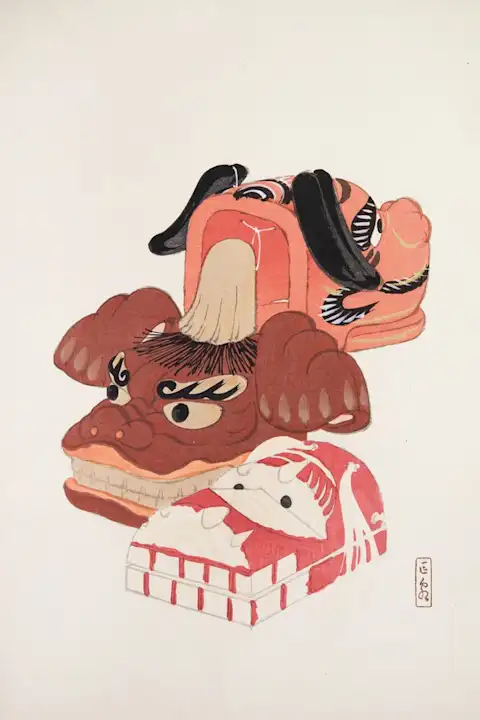 Japoniškas menas Kawasaki Kyosen Japanese Toys Pl.018 (1919) – japoniško meno plakatas | Framein