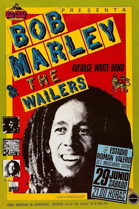 Vintažinis Bob Marley (2) koncerto plakatas – vintažinis koncerto plakatas | Framein
