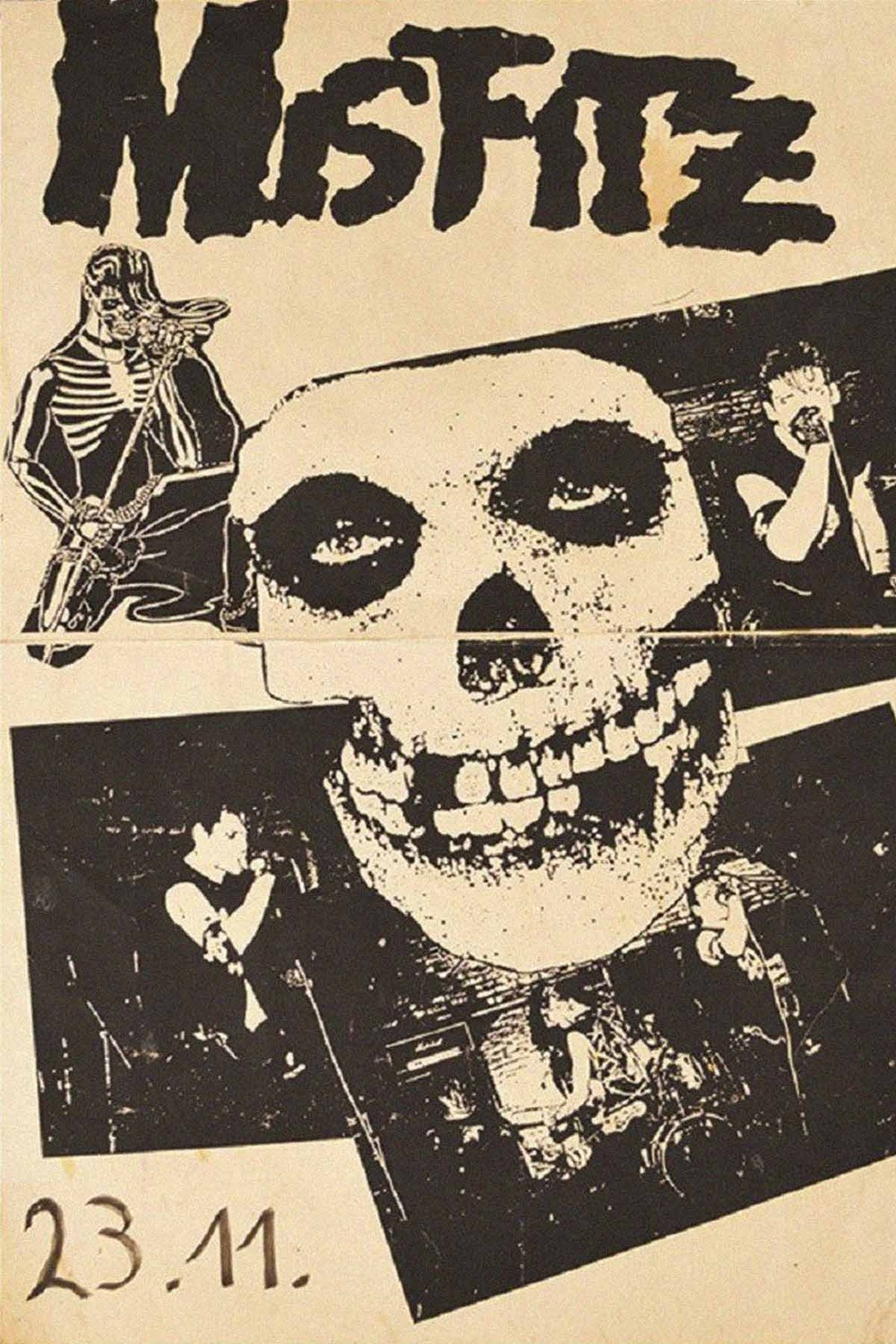 Vintažinis Misfits (3) koncerto plakatas – vintažinis koncerto plakatas | Framein