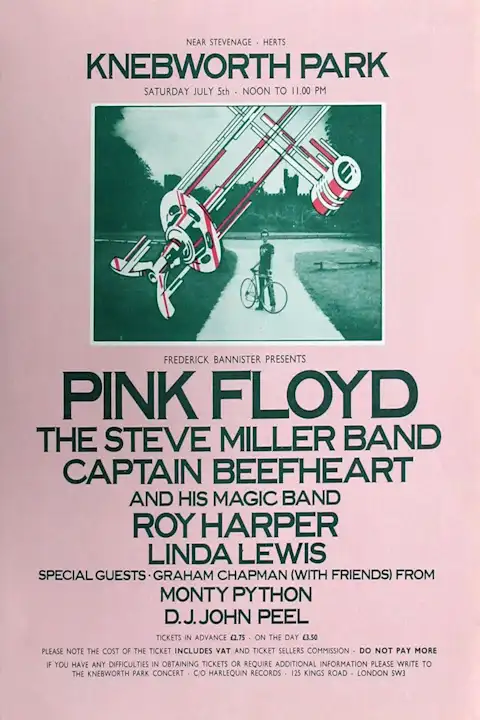Vintažinis Pink Floyd (10) koncerto plakatas – vintažinis koncerto plakatas | Framein