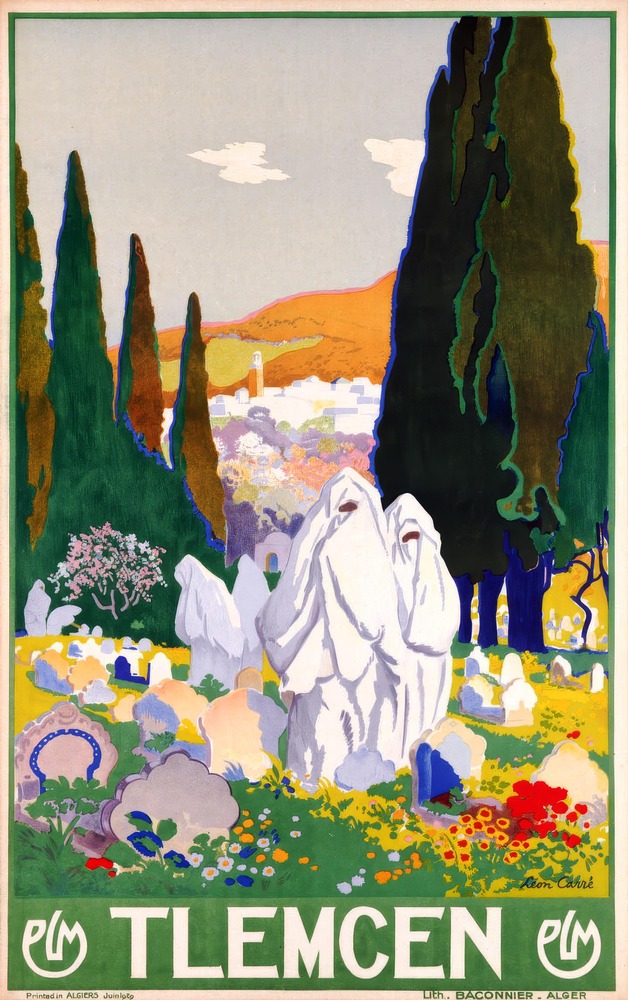 Vintažinis kelionių plakatas Tlemcen Algeria – vintažinis kelionių plakatas | Framein