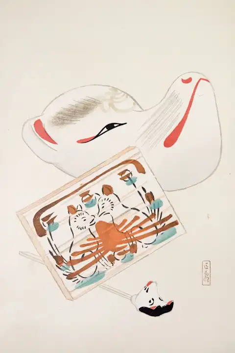 Japoniškas menas Kawasaki Kyosen Japanese Toys Pl.059 (1919) – japoniško meno plakatas | Framein
