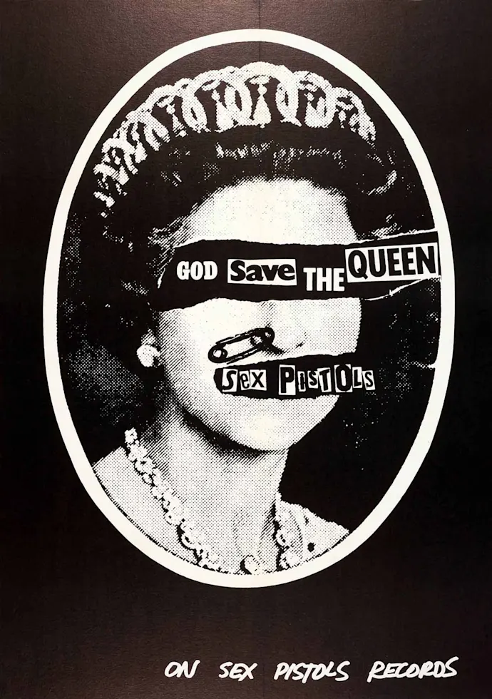 Vintažinis The Queen koncerto plakatas – vintažinis koncerto plakatas | Framein